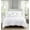 White, variant on Elegant Comfort Hi-Loft Luxury 10-Piece Comforter Set Sunflower Design with Storage Pockets for King