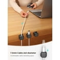 thumbnail image 3 of 6 Pack Magnetic Cable Clips [Cable Smooth Adjustable] Cord Holder, Under Desk Cable Management, Adhesive Wire Holder Keeper Organizer for Home Office Desk Phone Car Wall Desktop Nightstand, 3 of 7