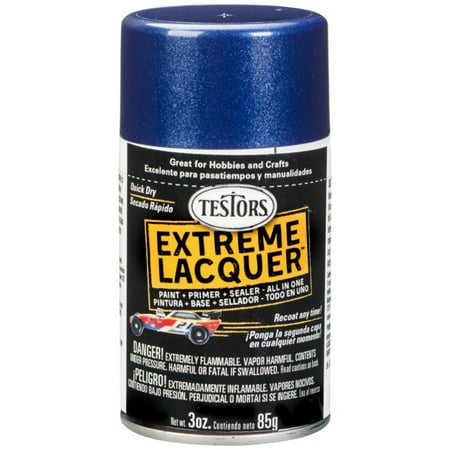 Testors One Coat Lacquer Paint, 3 oz. Spray Can, DeJa Blue