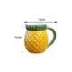thumbnail image 5 of Bonita taza de café de cerámica, recipiente de cerámica con asa, divertida y creativa, ideal para la mañana. Piña, 5 of 9