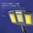 thumbnail image 4 of EGNMCR Solar Street Light, IP65 Waterproof, Dusk To Da-wn With Motion Sensor LED Security Flo-od Light For Parking Lot, Remote Control With 3 COB Lamp Beads, Mother's Day Gift Ideas, 4 of 8