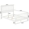 thumbnail image 2 of Brooklyn Queen Wood Foundation Bed with Matching Footboard in White, 2 of 10