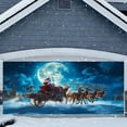 thumbnail image 1 of Santa Sleigh Christmas Party Background Banner with Classic Lighting for Holiday Outdoor Event Decoration, 1 of 6