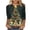 Green, variant on Christmas Shirts for Women Snowflake Print 3/4 Sleeve Tops Dressy Casual Round Neck Loose Blouse Xmas Trendy Party T-Shirt Blue L