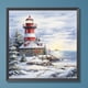 thumbnail image 1 of 5D bricolaje taladro redondo completo diamante pintura faro de Navidad decoración del hogar (A3166) FLhrweasw Nuevo, 1 of 9