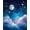 Blue Purple White Gold, Pattern 4, variant on ODIKA Starry Sky Celestial Cloud With Constellation Star Map Border Pet Friendly & Kids Safe Play for Playroom, Bedroom, Reading Nook