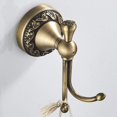 thumbnail image 5 of ABCISI Antique Brass Towel Hook, Bathroom Robe Hooks with Pattern Carving Design, Durable Wall Mounted Retro Double Hook Hanger to Hang Clothes, Bath Towel, Bag in Bedroom, Office, Dormitory, etc., 5 of 18