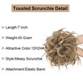 thumbnail image 2 of Chignon Désordonné Pièce de Cheveux Extension de Cheveux avec Bande Élastique Chignon Ondulé Extensions de Cheveux Synthétiques Chouchous Chignons Postiche pour Femmes, 2 of 7