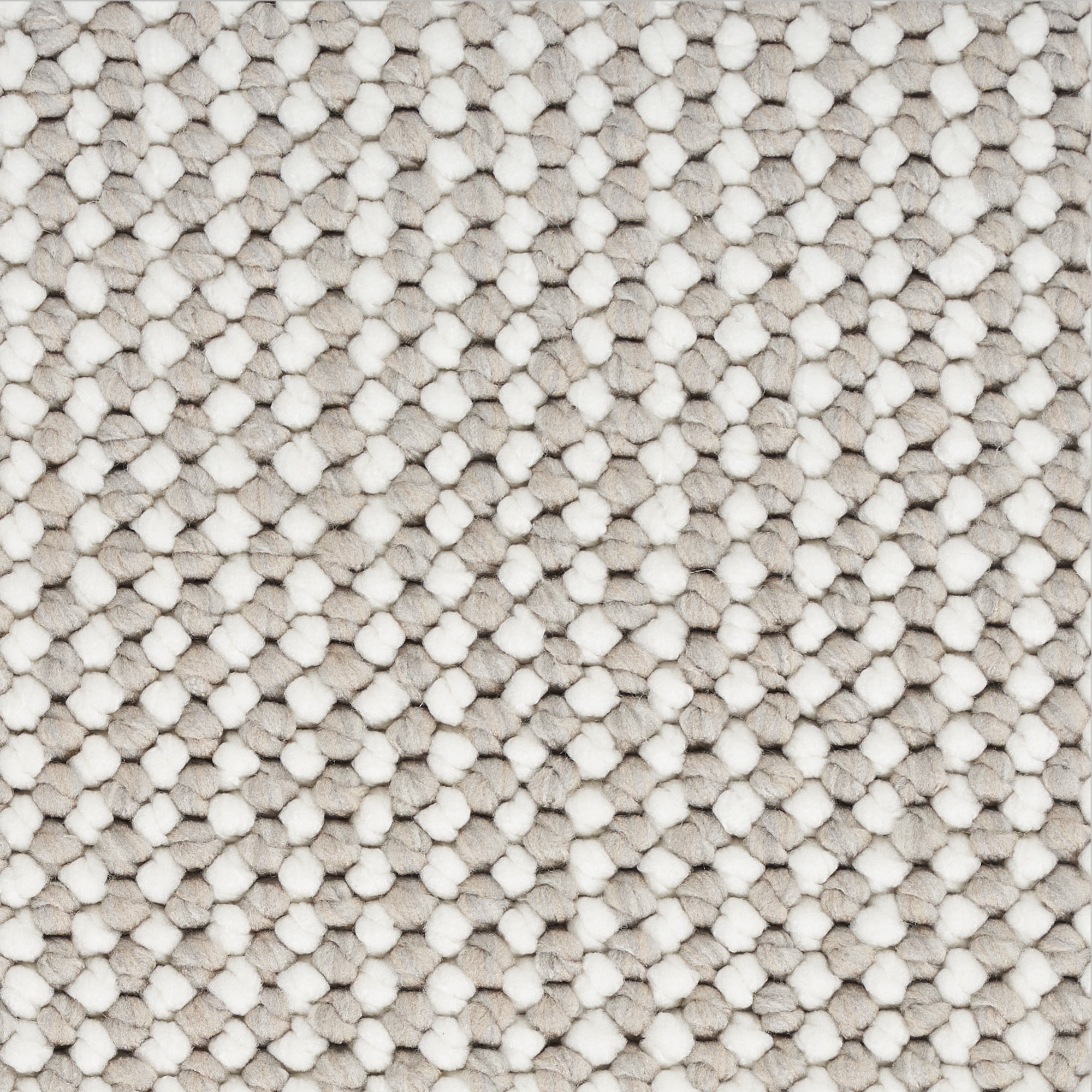 Nourison Textured Home All-over design Ivory Mocha 5'3" x 7' Area Rug (5x7)