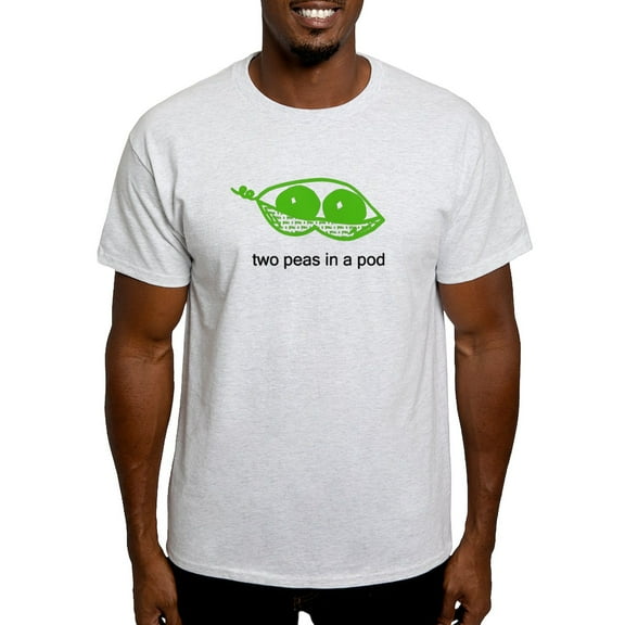 CafePress - Two Peas In A Pod Light T Shirt - Men's Classic Graphic T-Shirt