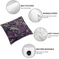 thumbnail image 6 of Outdoor Square Pillow Cushion Cases Spring Leaves Pillows Dusty Purple Sage Green Leaves Greenery Outdoor Pillows Covers Gifts for Home Decor  Linen Fabric, 6 of 7