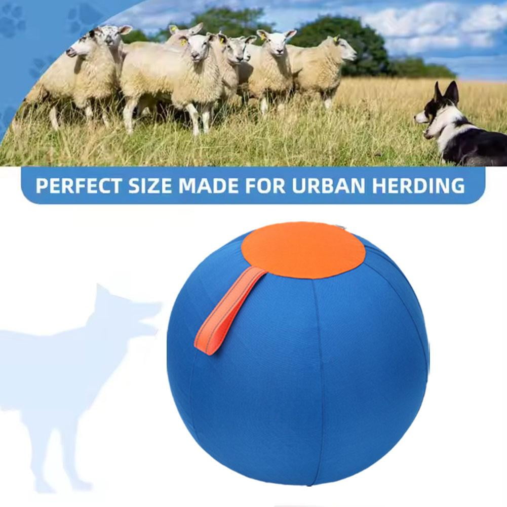Herding Ball for Dogs with Pump, Inflatable PVC Exercise Ball Toy 45 55 65CM, Durable Outdoor Training Play Ball for Large Dogs Horses Livestock