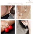 thumbnail image 4 of 925 Sterling Silver Leverback Earring Hooks 8pcs French Ear Wire Lever Back Earwire for Jewelry Making Crafting, 4 of 5