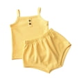 thumbnail image 1 of Gibobby Mamelucos para bebe niño Camisola para bebé recién nacido, camiseta sin mangas y calzoncillos, conjunto de 2 piezas para niños y niñas, multicolor opc(Amarillo, 12-18 Meses), 1 of 5