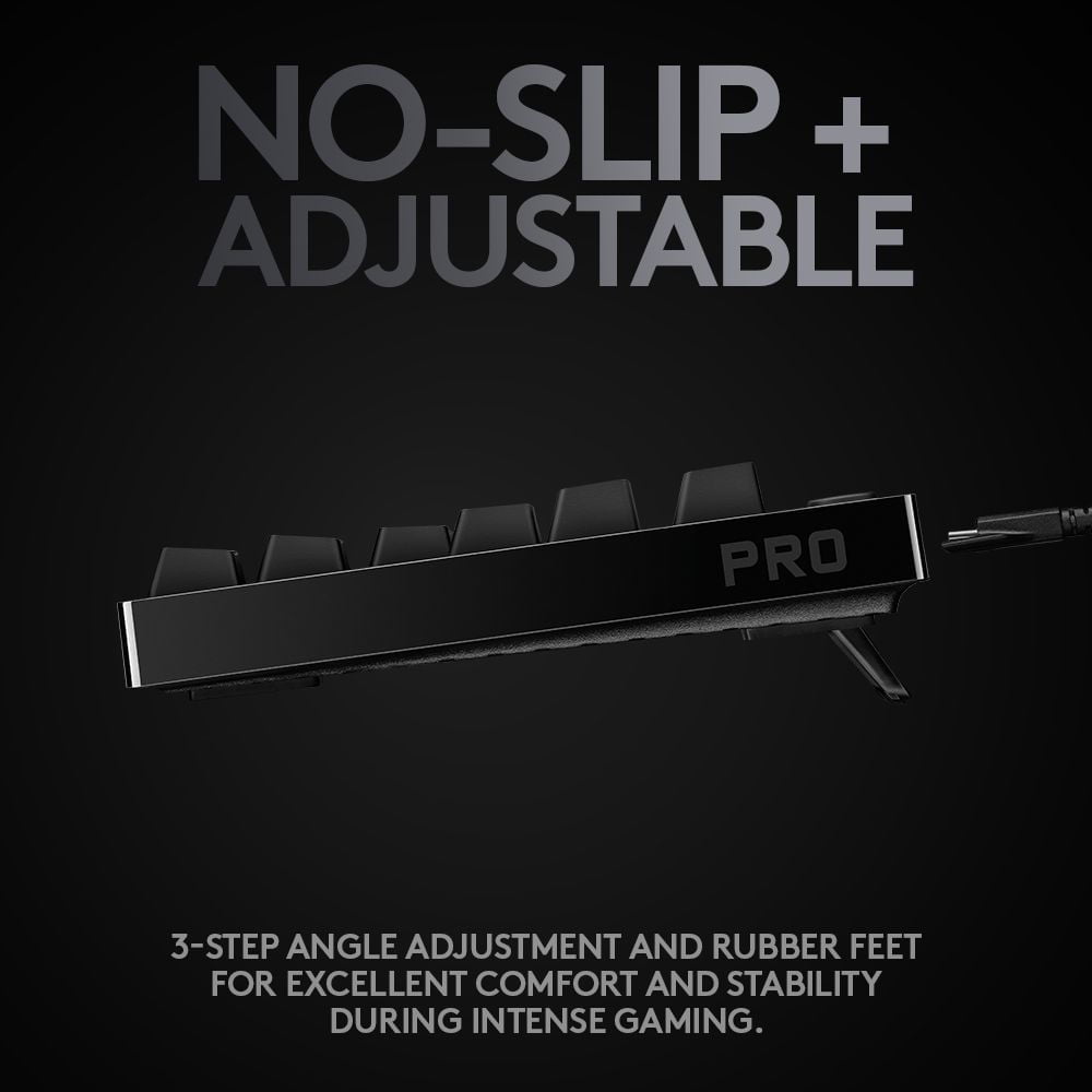 Logtiech G PRO Mechanical Gaming Keyboard, Designed for professional gamers