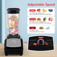 thumbnail image 3 of 3HP 2200W Heavy Duty High Speed 45000RPM Smoothie Blender, 68 Ounce (2L) Capacity, Black, 3 of 8