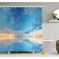 thumbnail image 1 of Ambesonne Ocean Horizon Clouds Sky Shower Curtain Set, 1 of 1