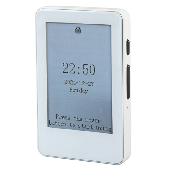 2.7in Ink Screen Book Reader, Support Backlight Switch Electric Book Reader Portable Compact 400mAh Battery for Long Trip