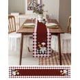 thumbnail image 6 of Table Runners 120 Inches Long Dress Scarves, Fat Chef Farmhouse Coffee/Dining/Kitchen Table Runner for Living Room, Red Gourmet Kitchen Red Black Buffalo Plaid 13x120 Inch, 6 of 7