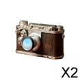 thumbnail image 1 of 2x Estatua de Cámara Retro, Modelo de Adorno de Resina, Figura Coleccionable de 3x1,7x1,7 Pulgadas, Accesorios Decorativos para Decoración Del Hogar Y 2 piezas, 1 of 10