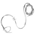 thumbnail image 2 of Miangastore Fake Rusted Barbed Wire Decoration Halloween Party Background Layout Plastic Barb Wire, 2 of 9