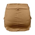 thumbnail image 5 of XDZJLR Women Jean Skirt Denim Skirts With Pocket Midi Skirt Fashion Casual Streetwear Modern Cargo Skirt Light Yellow Xs-Xl, 5 of 5