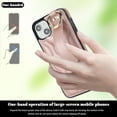 thumbnail image 2 of Allytechgroup 2024 New Trendy Back Case Cover for Apple iPhone 13, Premium PU Leather Luxury Design with Ring Holder Stand Bracket Bumper Shockproof Phone Case for Girls Women, Rosegold, 2 of 8