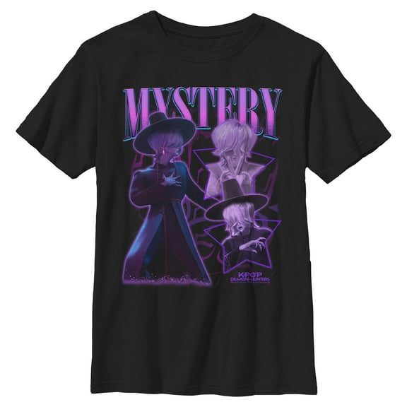 Boys KPop Demon Hunters Mystery Saja Collage T Shirt