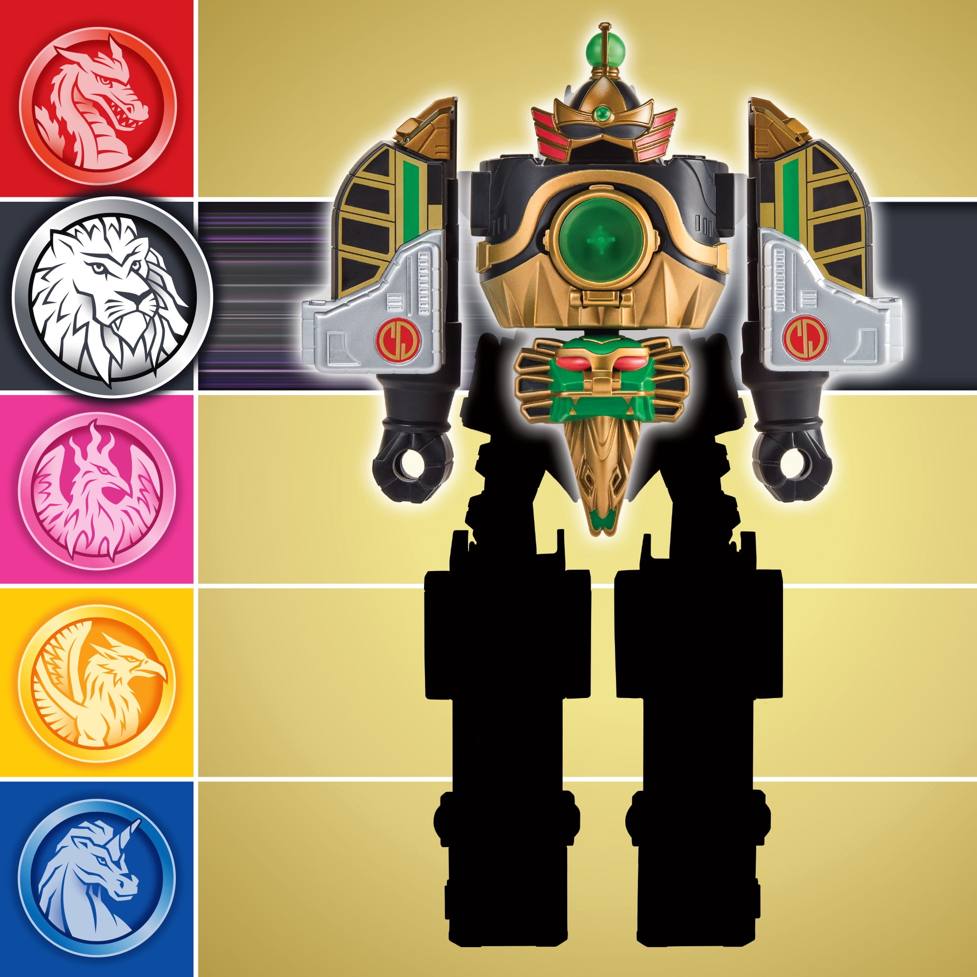 Mighty Morphin Power Rangers: Re-Ignition - Lion Deluxe Combinable Thunderzord (Season 2) by Playmates Toys