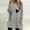 Gray, variant on Lenago Plus Size Thermal Underwear for Women Round- Neck And Winter Loose Print Pocket Warm Long Sleeve Blouse Tops
