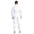 thumbnail image 2 of Lejafay Men's Coveralls Workwear Anti-static Dustproof Front Zipper Breathable Overalls Jumpsuits White M, 2 of 6