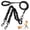 Black, variant on Jewyow Double Dog Leash, 360° Swivel Tangle Free Bungee Walking Training for Large Medium Dogs, Reflective Dog Leash for 2 Dogs, Pink
