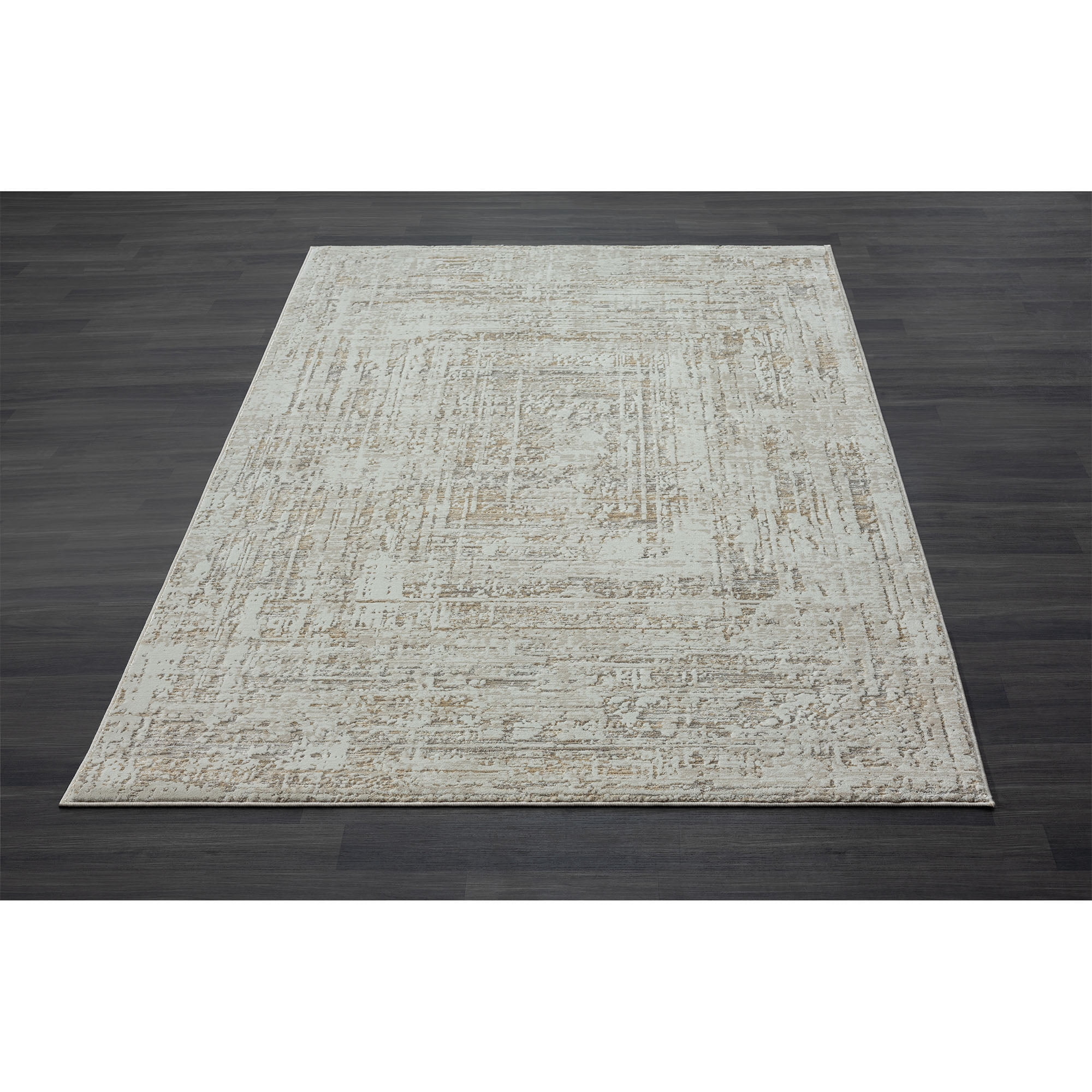 Sevita Westin Light Blue/Ivory Chevron PET Yarn Indoor/Outdoor Area Rug 5' x 7'