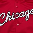 thumbnail image 4 of Men's Mitchell & Ness Red Chicago Bulls Hardwood Classics  Throwback Wordmark Raglan Full-Snap Jacket, 4 of 5