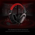 thumbnail image 4 of Redragon H510 Zeus Auriculares para juegos con cable - Sonido envolvente 7.1 - Almohadillas de espuma viscoelástica - Controladores de 53 mm - Micrófono desmontable, funciona para PC multiplataforma,, 4 of 5