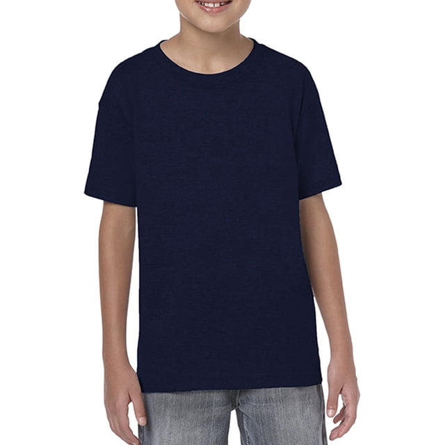 Gildan T-Shirt Softstyle pour Jeunes, TP, Marine