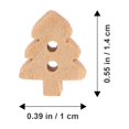 thumbnail image 4 of 100Pcs Cartoon Xmas Tree Wood Buttons DIY Clothing Buttons Painting Sewing Wood Buttons, 4 of 9