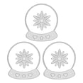 thumbnail image 1 of Embossing Cutting Dies Carbon Steel Crystal Ball Snowflake Shape Cuts for DIY Scrapbook Craft, 1 of 14