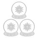 thumbnail image 1 of Troqueles de corte en relieve, cortes en forma de copo de nieve de bola de cristal de acero al carbono para manualidades de álbumes de recortes DIY, 1 of 8