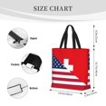 thumbnail image 3 of Fuzoiu USA Switzerland Print Durable Tote Bag,Shoulder Bag with Zipper Closure,Casual Tote's Handbag,for Daily Use, Shopping, School, Work, 3 of 7