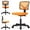 Orange, variant on EBQOSK Armless Drafting Chair Basics Rolling Desk Chair, Ergonomic Desk Chairs, Rolling Bar Stools Chairs Breathable Mesh for Home Bedroom Study Student Height Adjustable Gray