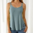 thumbnail image 2 of Lixiuxyad Summer Tank Tops Vests For Women Summer Casual Fashion Tops Strap Chiffon Sleeveless Tank Top(Green XL), 2 of 5