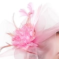 thumbnail image 3 of Coofit Fascinator Hat Creative Eye-catching Mesh Flower Party Headpiece Party Headband, 3 of 7