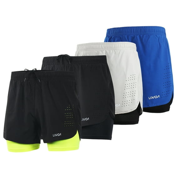 Shorts,Quick Breathable Men's 2-in-1 Quick Breathable With Liner Rusuo Men's 2 Men's 2 In 2 In 1