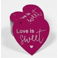 thumbnail image 2 of Inkdotpot Silver Foil Paper Hang Tag Love Is Sweet Wedding Favor Tag 100 Pieces, 2 of 6