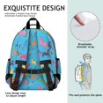 thumbnail image 5 of Unicorn and Blue Pattern Cute School Backpack Bag for School with Padded Back and Adjustable Shoulder Straps 15.25"x11.5"x5.25", 5 of 5