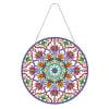 Cuadros Decorativos Corona de Navidad de pintura de diamante en forma especial de bricolaje 5D con cadena de lámpara (YH21) Likrtyny embutido en tela