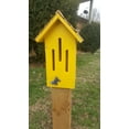 thumbnail image 3 of Butterfly House Small (Yellow), 12", Bird Houses by Mark, Made in USA, 3 of 4