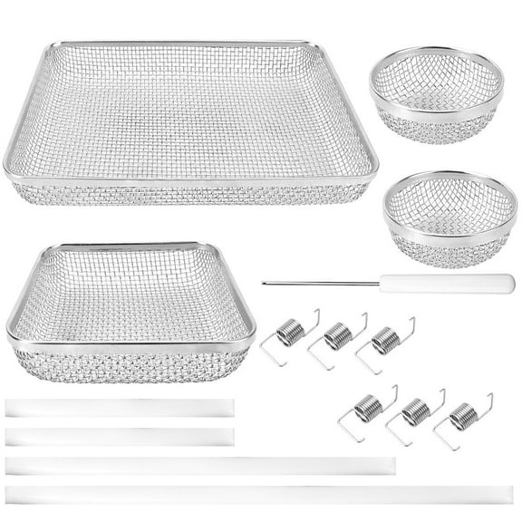 RV Furnace Vent Cover Bug Screen Versatile Stainless Steel Mesh Set with Installation Tool for RV Accessories