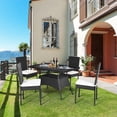 thumbnail image 3 of Gymax 5PCS Patio Wicker Dining Set Outdoor Rattan Furniture Set w/ Cushion, 3 of 9